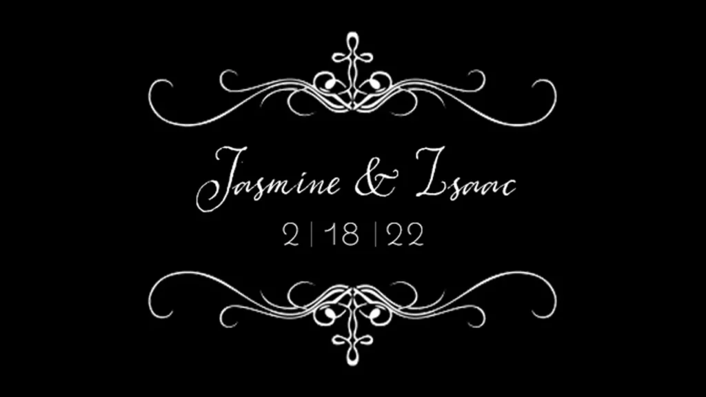 custom wedding monogram gobo rental phoenix