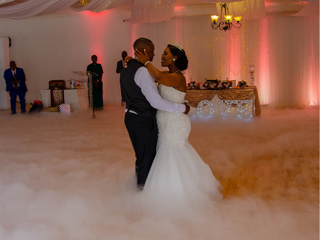 low lying fog machine wedding rental